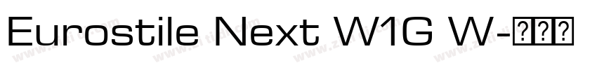Eurostile Next W1G W字体转换